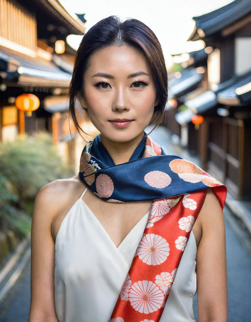 silk kimono scarf