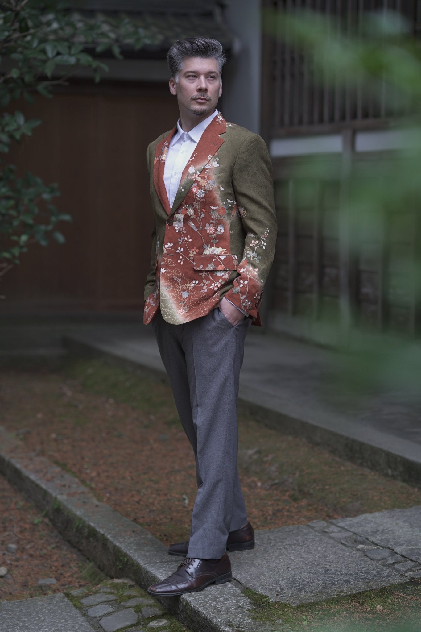Sebiro 背広 Custom Kimono Blazer - Kimono Koi