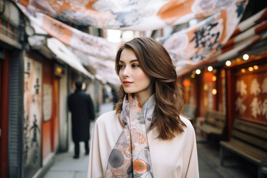 Kimono Koi Artisan Scarf - Kimono Koi