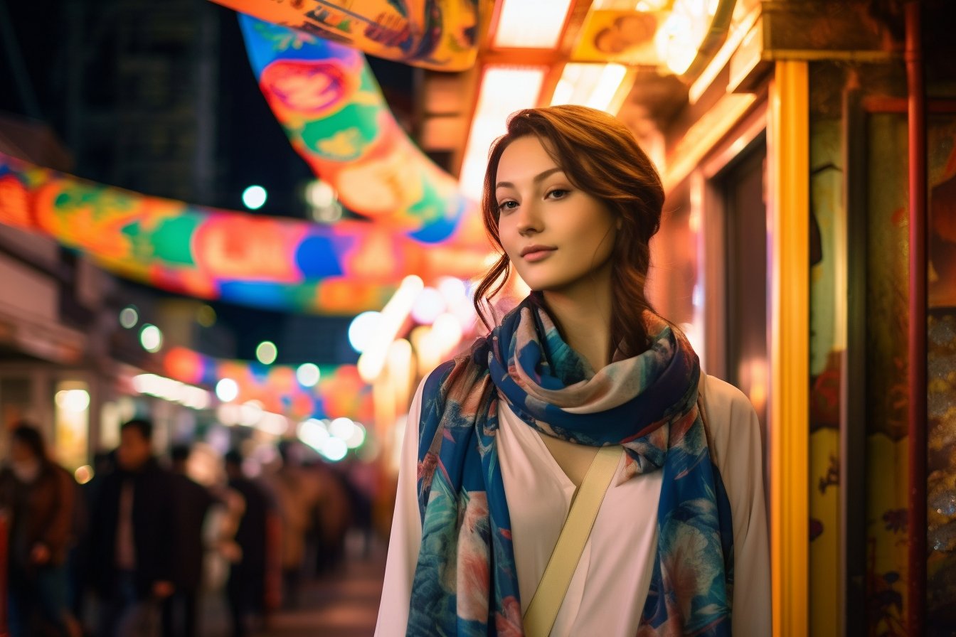 Kimono Koi Artisan Scarf - Kimono Koi