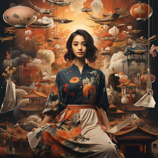 Kimono Silk Skirt - Kimono Koi