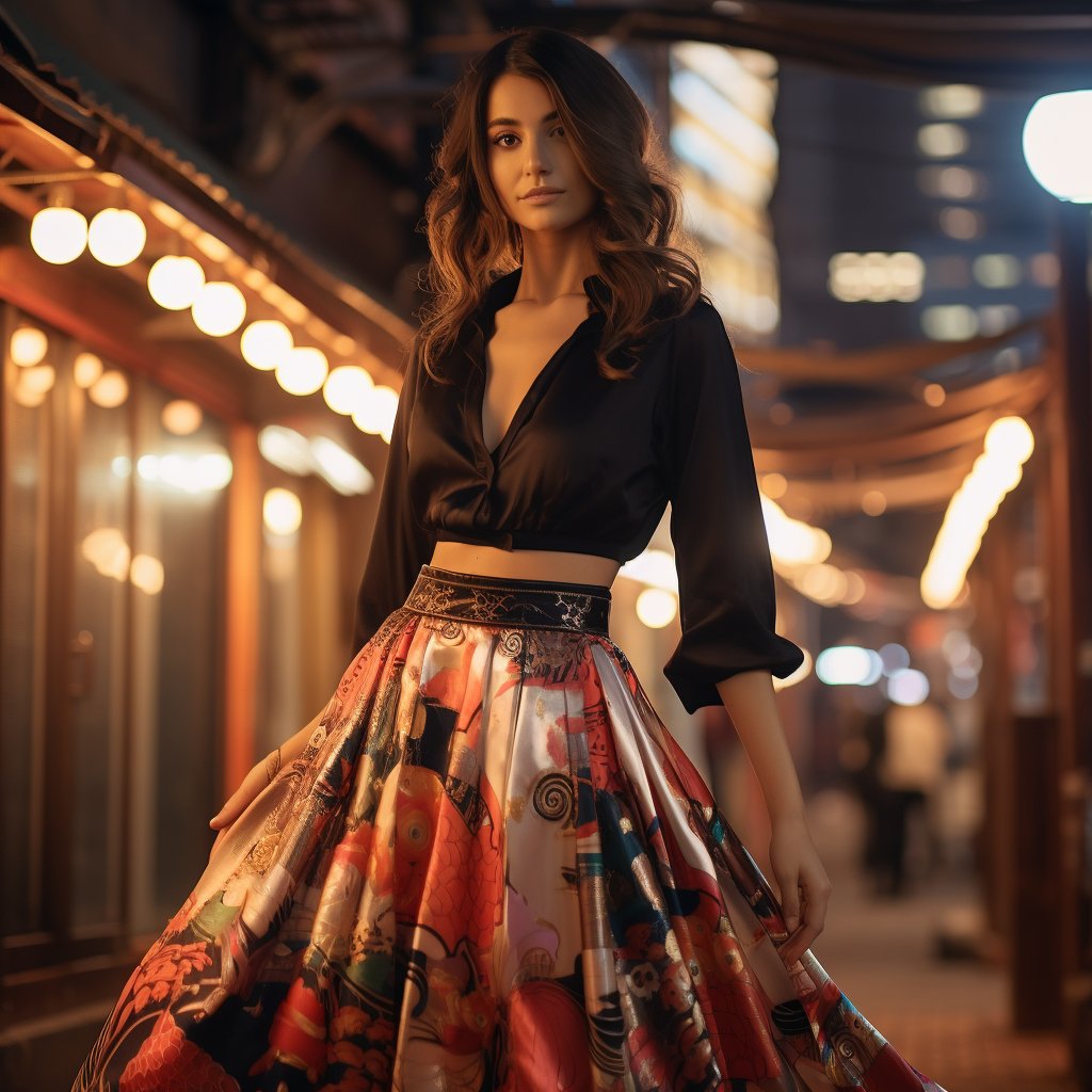 Kimono Silk Skirt - Kimono Koi