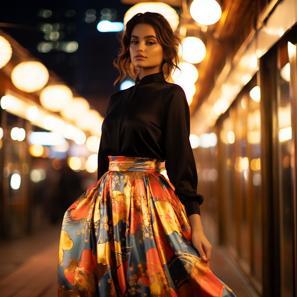 Kimono Silk Skirt - Kimono Koi