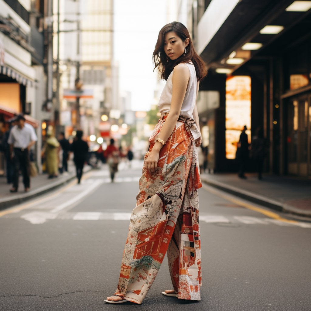 Kimono Wrap Pants - Kimono Koi
