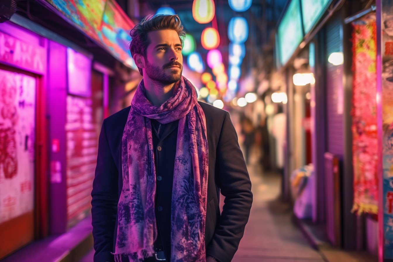 Silk Scarf - Kimono Koi