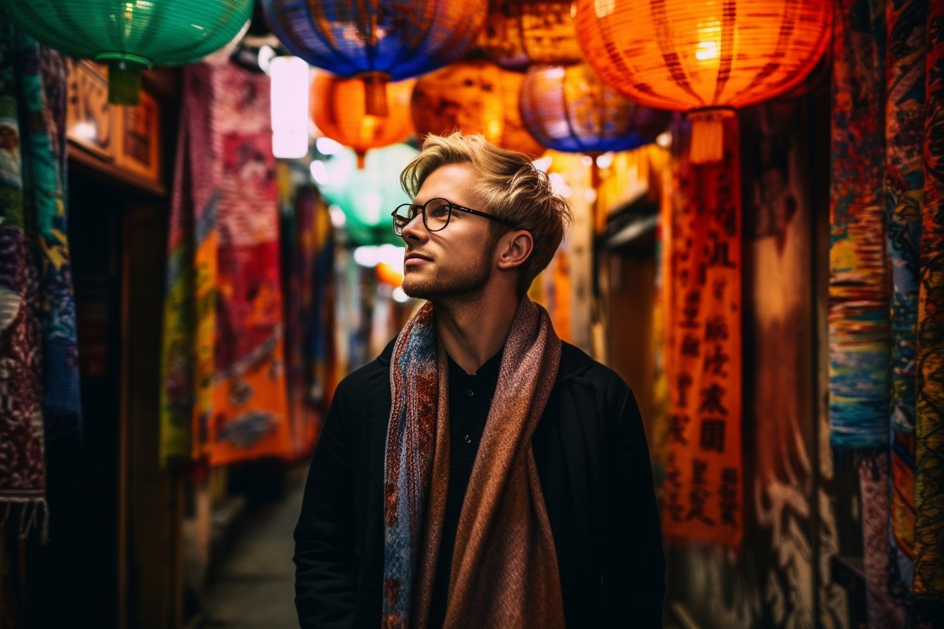 Silk Scarf - Kimono Koi