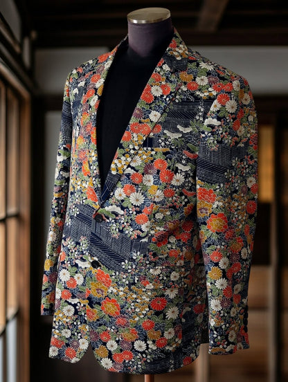 Floral Symphony: Kimono Jacket - Kimono Koi