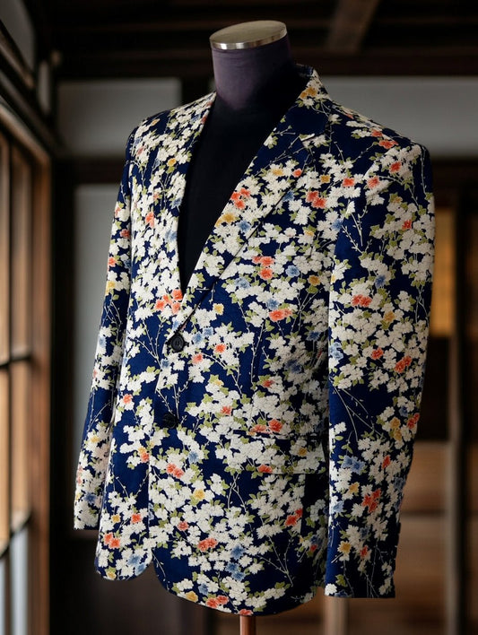 Midnight Bloom: Kimono Jacket - Kimono Koi