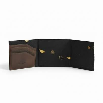 Kimono Obi Silk and Leather Wallet