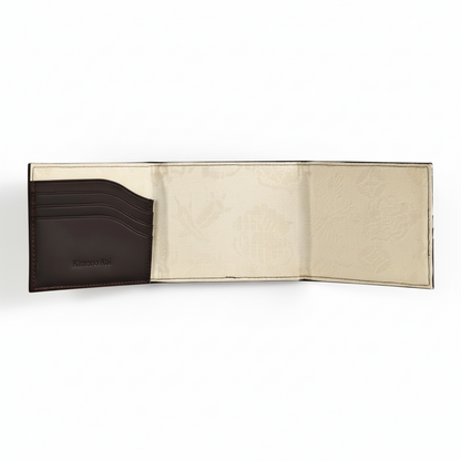 Kimono Obi Silk and Leather Wallet