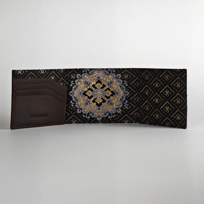 Kimono Obi Silk and Leather Wallet
