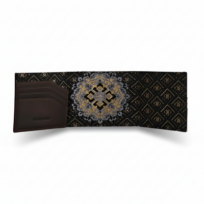 Kimono Obi Silk and Leather Wallet