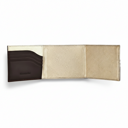 Kimono Obi Silk and Leather Wallet