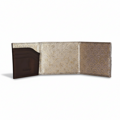 Kimono Obi Silk and Leather Wallet