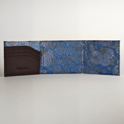 Kimono Obi Silk and Leather Wallet