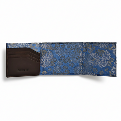 Kimono Obi Silk and Leather Wallet