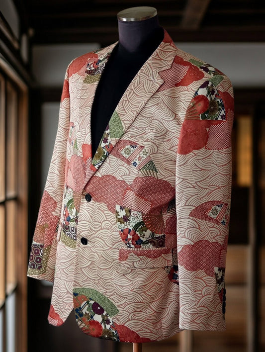 Wave Crest Harmony: Kimono Jacket - Kimono Koi