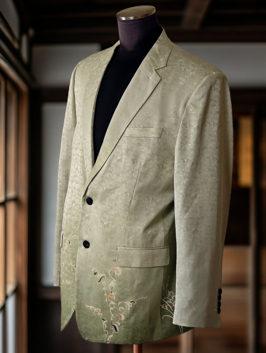 Whispering Green: Kimono Jacket - Kimono Koi