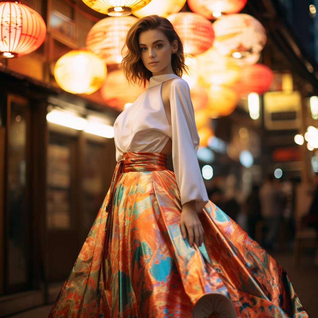 Kimono Silk Skirt - Kimono Koi